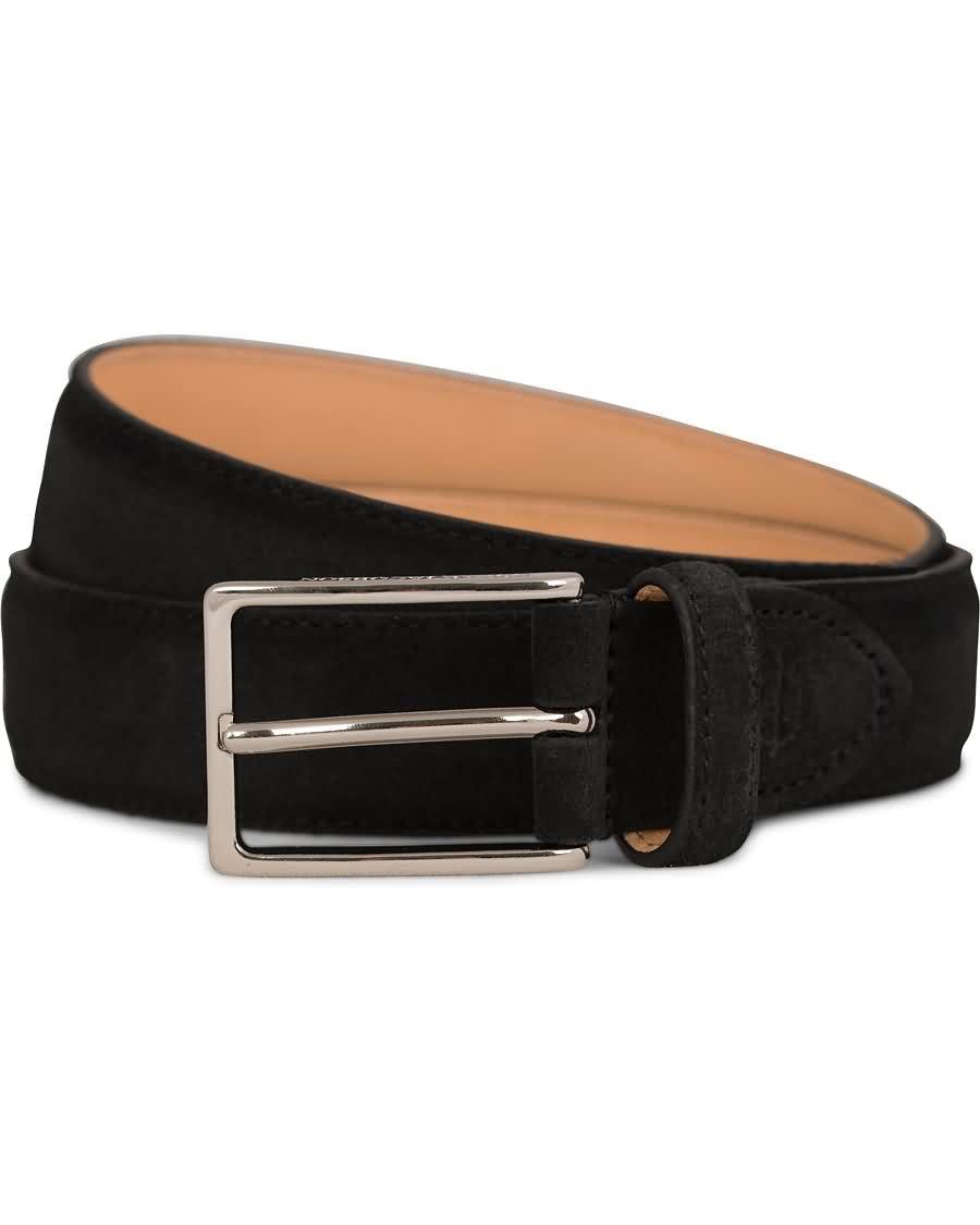 oscar jacobson suede belt 3 cm black 86oy8